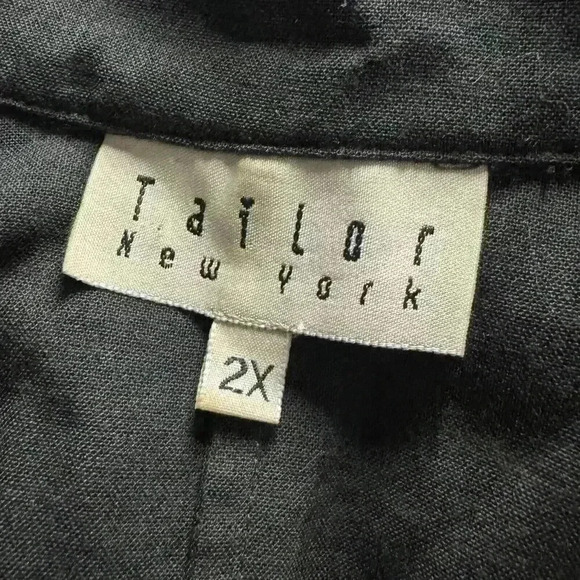 Tailor New York Women’s 2X Wool Blend Blouse Long Sleeve Pullover Tunic Top - Picture 9 of 13